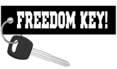 FREEDOM KEY! - Black Motorcycle Keychain