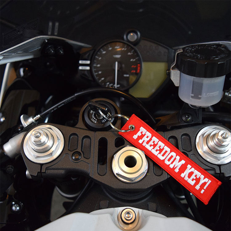 Freedom Key! - Red Motorcycle Keychain - Moto Loot