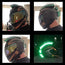 Helmet Mohawk Reflective Decals Green