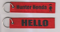 Motorcycle Keychain - Hunter Honda - Moto Key Tag