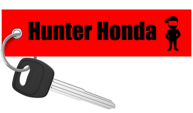 Motorcycle Keychain - Hunter Honda - Moto Key Tag riderz
