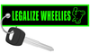Kawi Brock - Legalize Wheelies Keychain