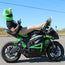 Motorcycle Helmet Cover Light Green