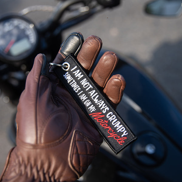 Not Always Grumpy Motorcycle Keychain Moto Loot