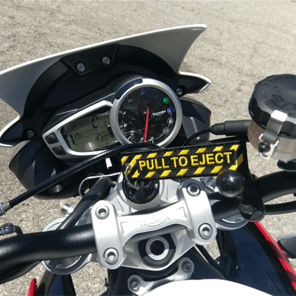 Pull To Eject - Motorcycle Keychain - Moto Loot