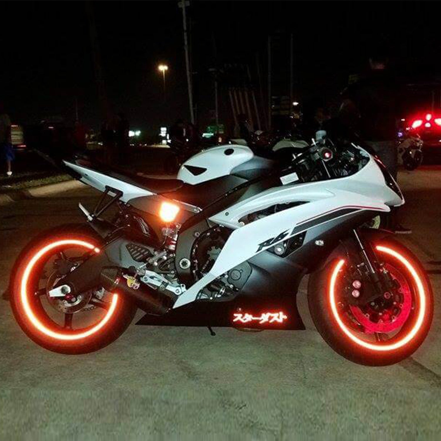 dirt bike LED lights reflective tape safety gear
