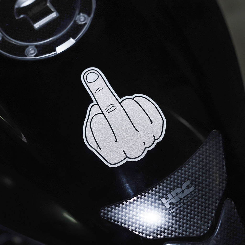 Reflective Motorcycle Sticker - Fuck You (2 pack) - Moto Loot
