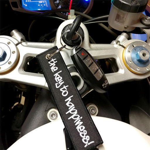 The Key To Happiness! - Motorcycle Keychain - Moto Loot