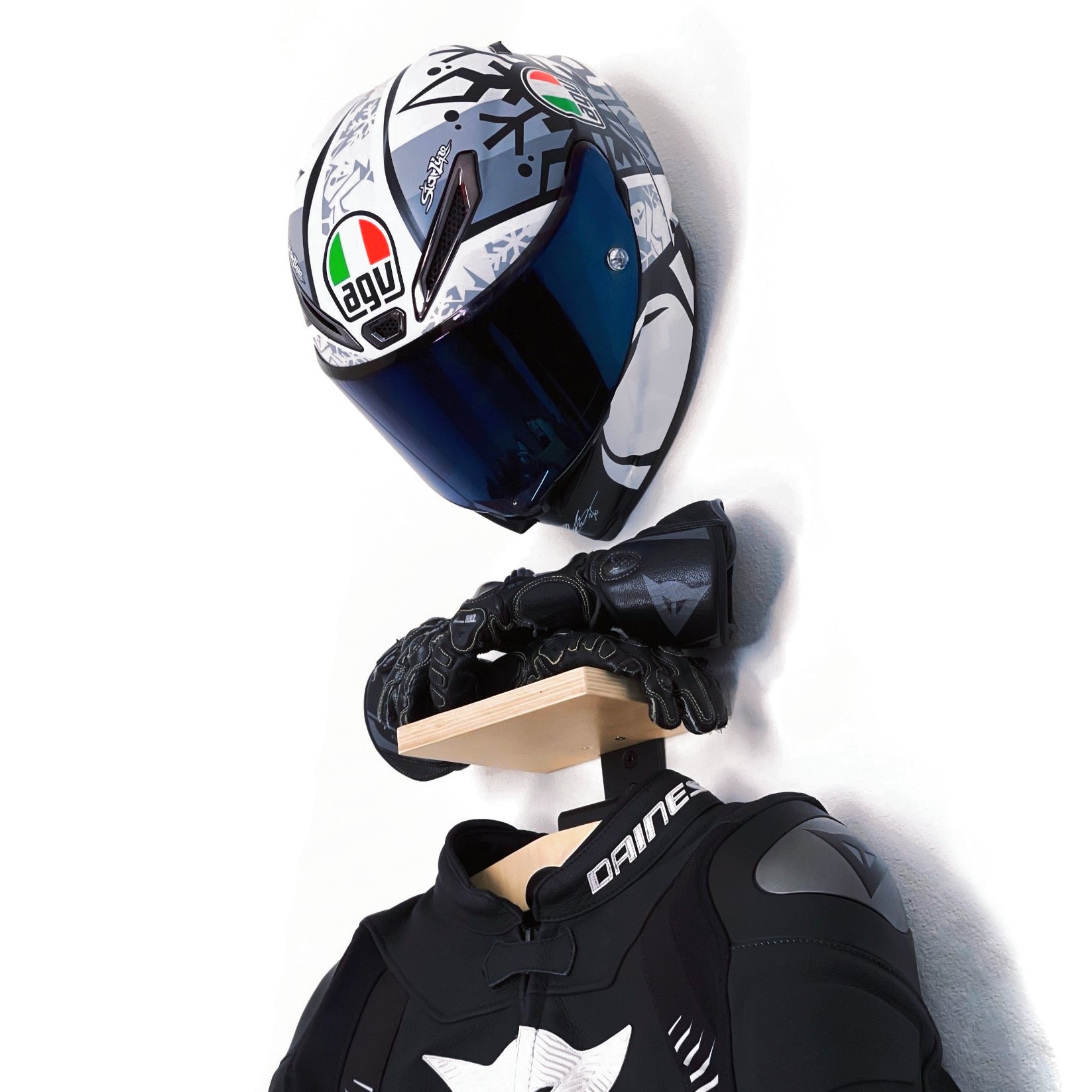 motorola gear Motorcycle Gear & Helmet Rack By Moto Loot