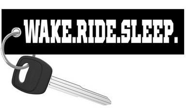 Wake.Ride.Sleep. - Motorcycle Keychain