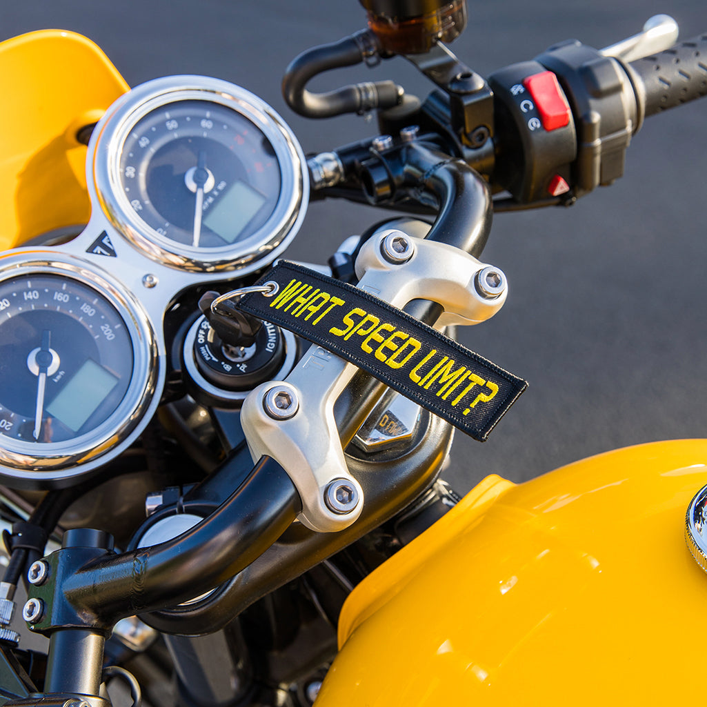 Speed Keychain What Speed Limit? - Motorcycle Keychain - Moto Loot